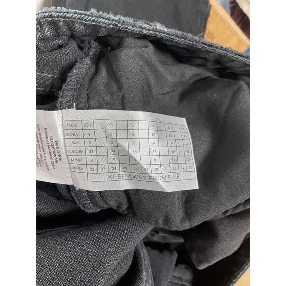 One Teaspoon Kicks Low Waist Kick Flared Denim Jeans - Black Oak Size 28 AU NWT - Picture 9 of 9